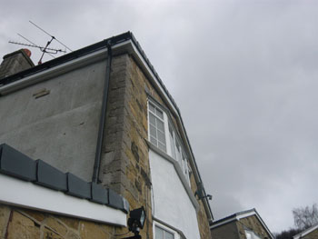 Dry verge detail over garage conversion 