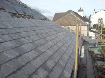 Slates on counter battens