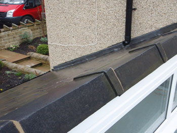 Ridges over the front window