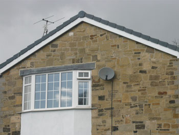 Front elevation showing bargeboard details