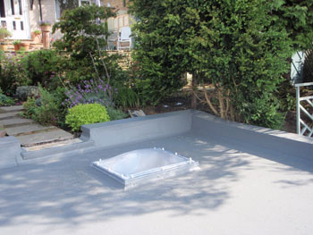 skylight  and corner of balcony
